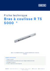 Bras à coulisse R TS 5000  * Fiche technique FR