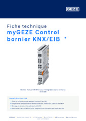 myGEZE Control bornier KNX/EIB  * Fiche technique FR