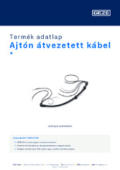 Ajtón átvezetett kábel Termék adatlap HU
