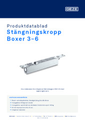 Stängningskropp Boxer 3-6 Produktdatablad SV