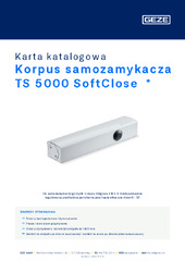 Korpus samozamykacza TS 5000 SoftClose  * Karta katalogowa PL