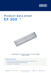 EF 300  * Product data sheet EN