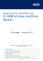 E-ISM klizna vodilica Boxer Sigurnosno-tehnički list HR