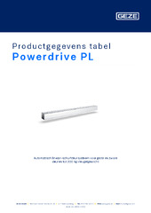 Powerdrive PL Productgegevens tabel NL