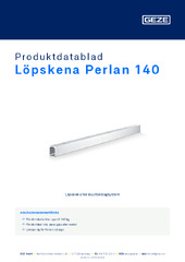 Löpskena Perlan 140 Produktdatablad SV