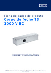 Corpo de fecho TS 3000 V BC Ficha de dados de produto PT