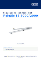 Polužje TS 4000/2000 Sigurnosno-tehnički list HR