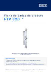 FTV 320  * Ficha de dados de produto PT