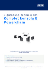 Komplet konzola B Powerchain Sigurnosno-tehnički list HR