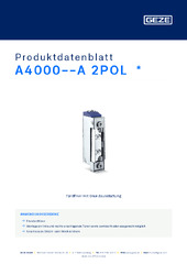 A4000--A 2POL  * Produktdatenblatt DE