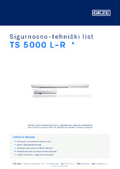 TS 5000 L-R  * Sigurnosno-tehnički list HR