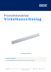 Vinkelkonsolbeslag Produktdatablad DA