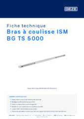 Bras à coulisse ISM BG TS 5000 Fiche technique FR