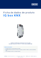 IQ box KNX Ficha de dados de produto PT