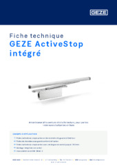 GEZE ActiveStop intégré Fiche technique FR