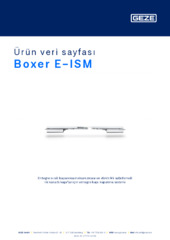 Boxer E-ISM Ürün veri sayfası TR