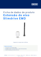 Extensão do eixo Slimdrive EMD Ficha de dados de produto PT