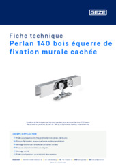 Perlan 140 bois équerre de fixation murale cachée Fiche technique FR