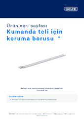 Kumanda teli için koruma borusu  * Ürün veri sayfası TR