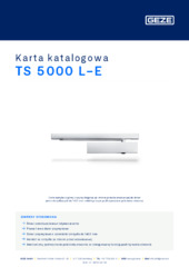 TS 5000 L-E Karta katalogowa PL