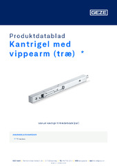Kantrigel med vippearm (træ)  * Produktdatablad DA