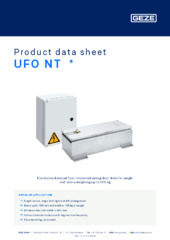 UFO NT  * Product data sheet EN