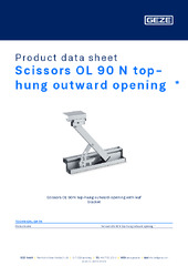 Scissors OL 90 N top-hung outward opening  * Product data sheet EN