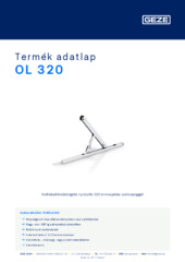 OL 320 Termék adatlap HU