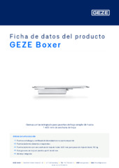 GEZE Boxer Ficha de datos del producto ES