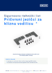 Pričvrsni jezičci za kliznu vodilicu Sigurnosno-tehnički list HR