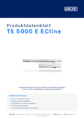 TS 5000 E ECline Produktdatenblatt DE