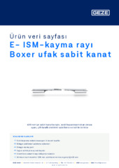 E- ISM-kayma rayı Boxer ufak sabit kanat Ürün veri sayfası TR