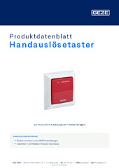 Handauslösetaster Produktdatenblatt DE