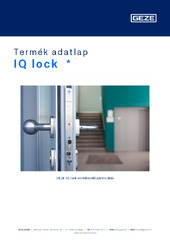 IQ lock  * Termék adatlap HU