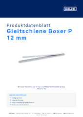 Gleitschiene Boxer P 12 mm Produktdatenblatt DE