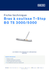 Bras à coulisse T-Stop BG TS 3000/5000 Fiche technique FR