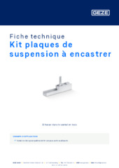 Kit plaques de suspension à encastrer Fiche technique FR