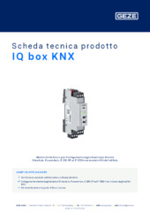 IQ box KNX Scheda tecnica prodotto IT