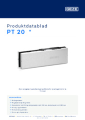 PT 20  * Produktdatablad NB