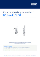 IQ lock C DL Fișa cu datele produsului RO