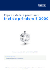 Inel de prindere E 3000 Fișa cu datele produsului RO