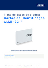 Cartão de identificação CLMI-2C  * Ficha de dados de produto PT