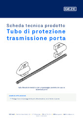 Tubo di protezione trasmissione porta Scheda tecnica prodotto IT