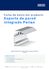 Soporte de pared integrado Perlan Ficha de datos del producto ES