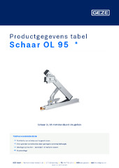 Schaar OL 95  * Productgegevens tabel NL