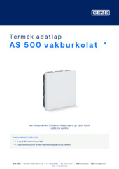 AS 500 vakburkolat  * Termék adatlap HU