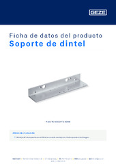 Soporte de dintel Ficha de datos del producto ES