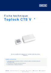 Toplock CTS V  * Fiche technique FR