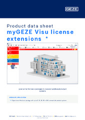 myGEZE Visu license extensions  * Product data sheet EN