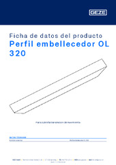 Perfil embellecedor OL 320 Ficha de datos del producto ES